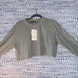 Zara grey long sleeve shirt